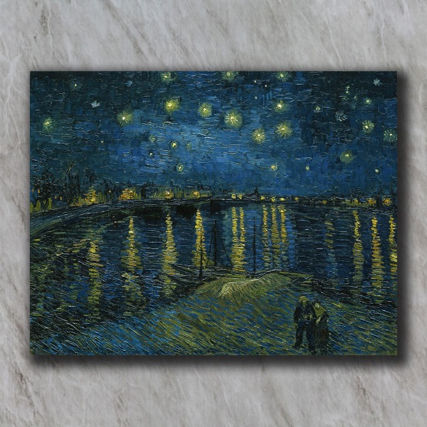 고흐 Gogh 아를의 별이 빛나는 밤 A4 탁상액자 A3 벽